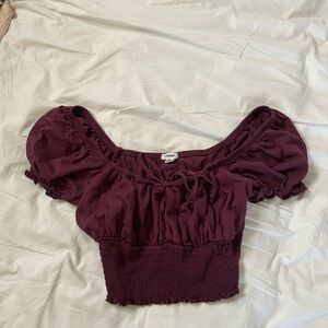 Elegant Purple Off-Shoulder Top